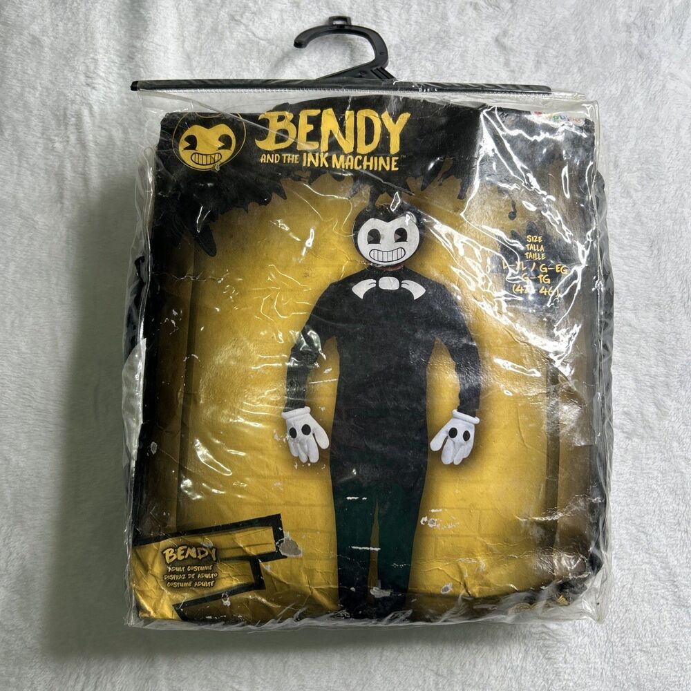 Bendy And The Ink Machine Adult Costume L XL 42-46 Cosplay Video Game Horror